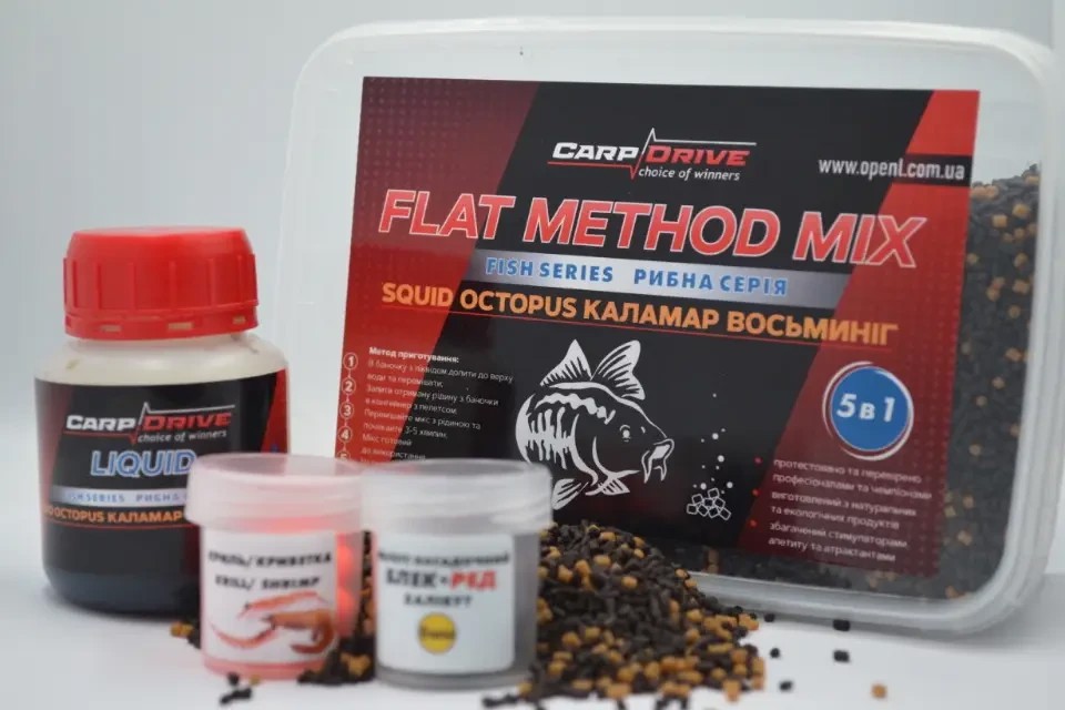 Методний пелетс Carp Drive 5 в 1 Squid Octopus (Кальмар восьминіг)