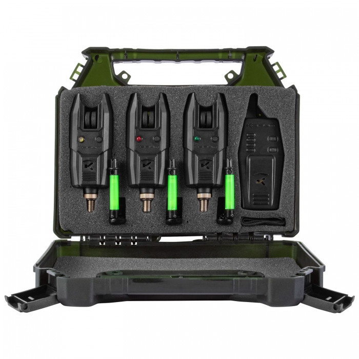 Набір сигналізаторів і свінгерів Korum Kbi-R Bite Alarm Presentation Set 3+1