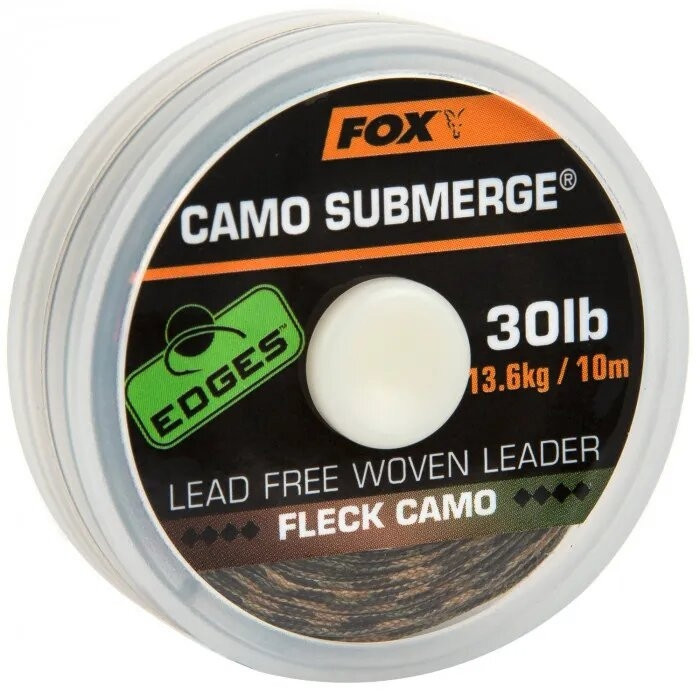 Лідкор без внутрішнього осердя Fox Edges Submerge Camo Leader 30lb