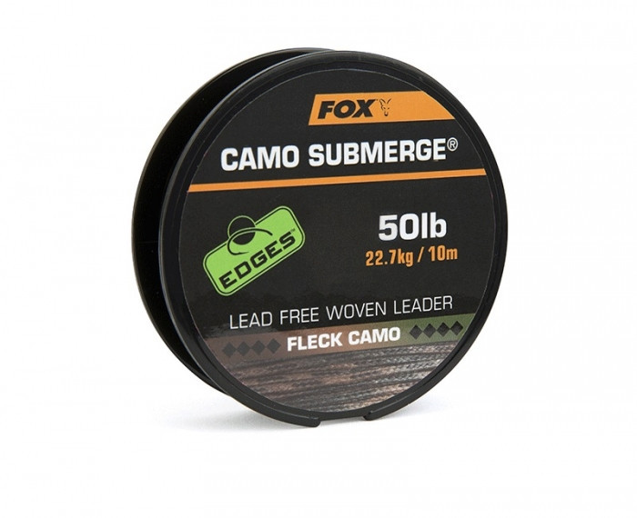 Лідкор без внутрішнього осердя Fox Edges Submerge Camo Leader 50lb