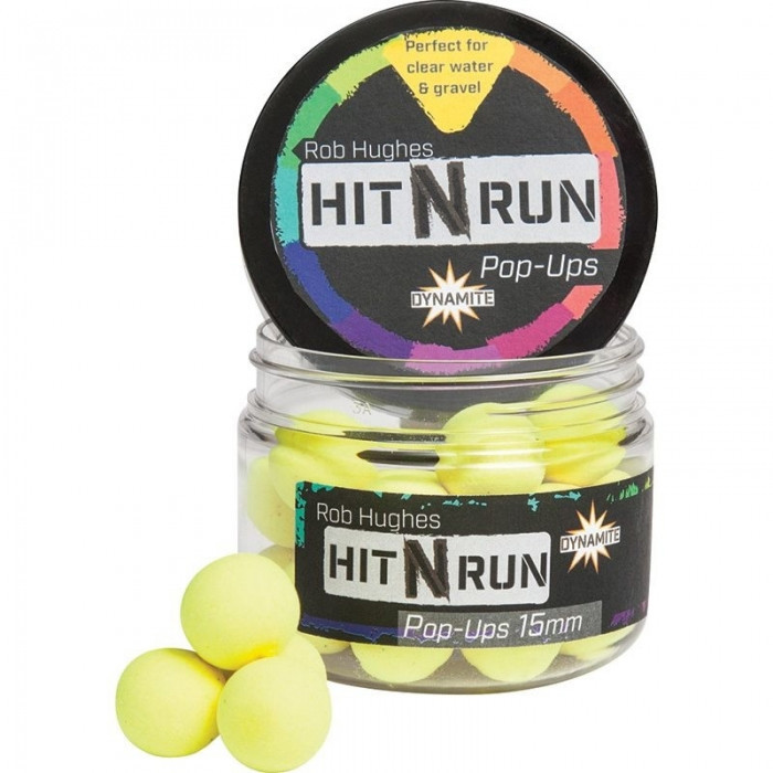 Бойли Dynamite Baits Hit n Run Pop-Ups Yellow 15mm