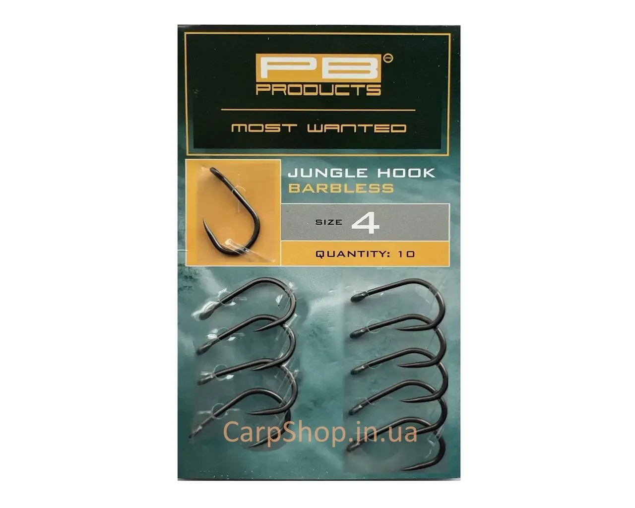 Безбородий гачок PB Jungle hook Barbless size 4