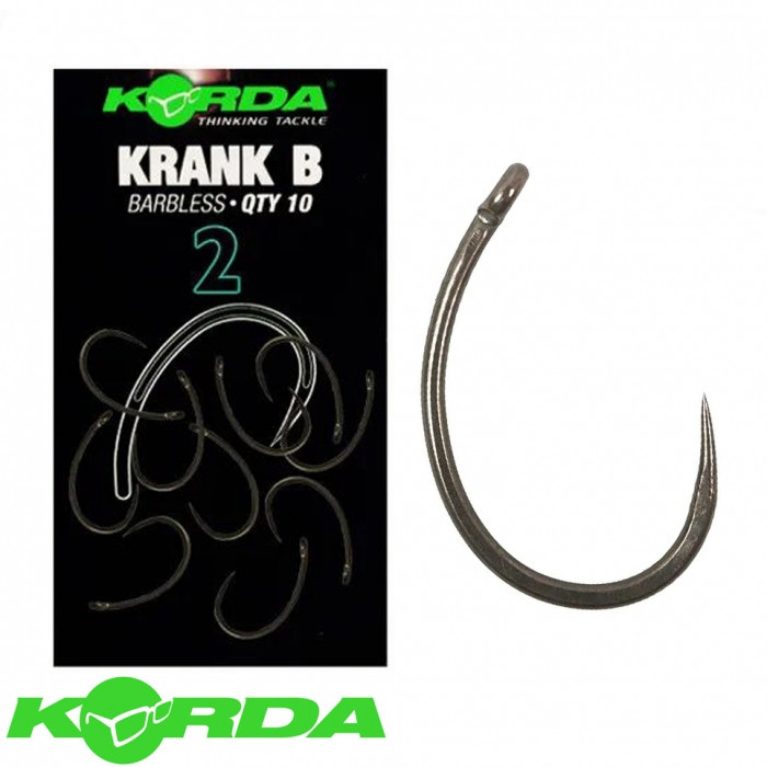 Гачки безбороді Korda Krank Hook Barbless 2