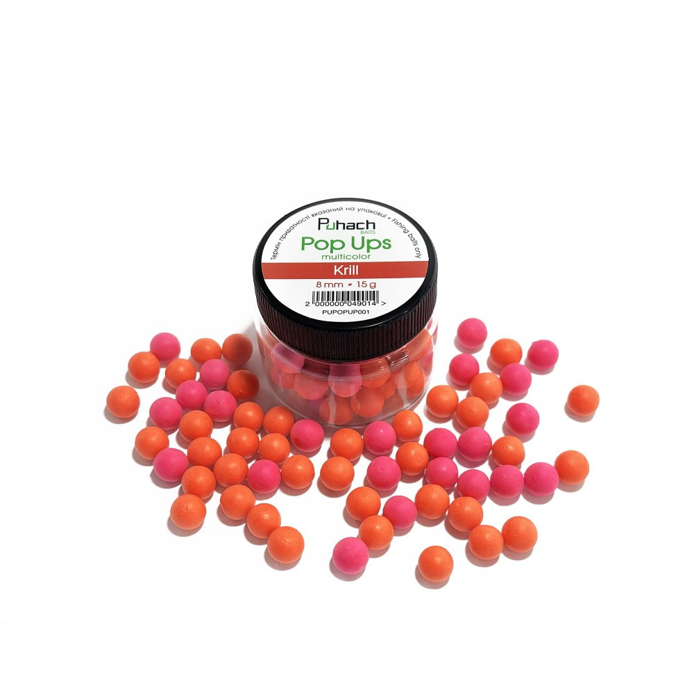 Поп-ап Puhach Baits Pop Ups 8 mm Multicolor Krill