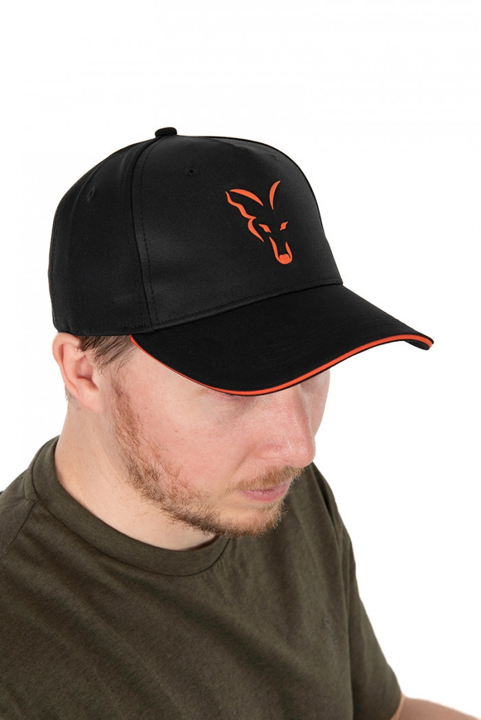 Бейсболка Fox Collection Baseball Black and Orange