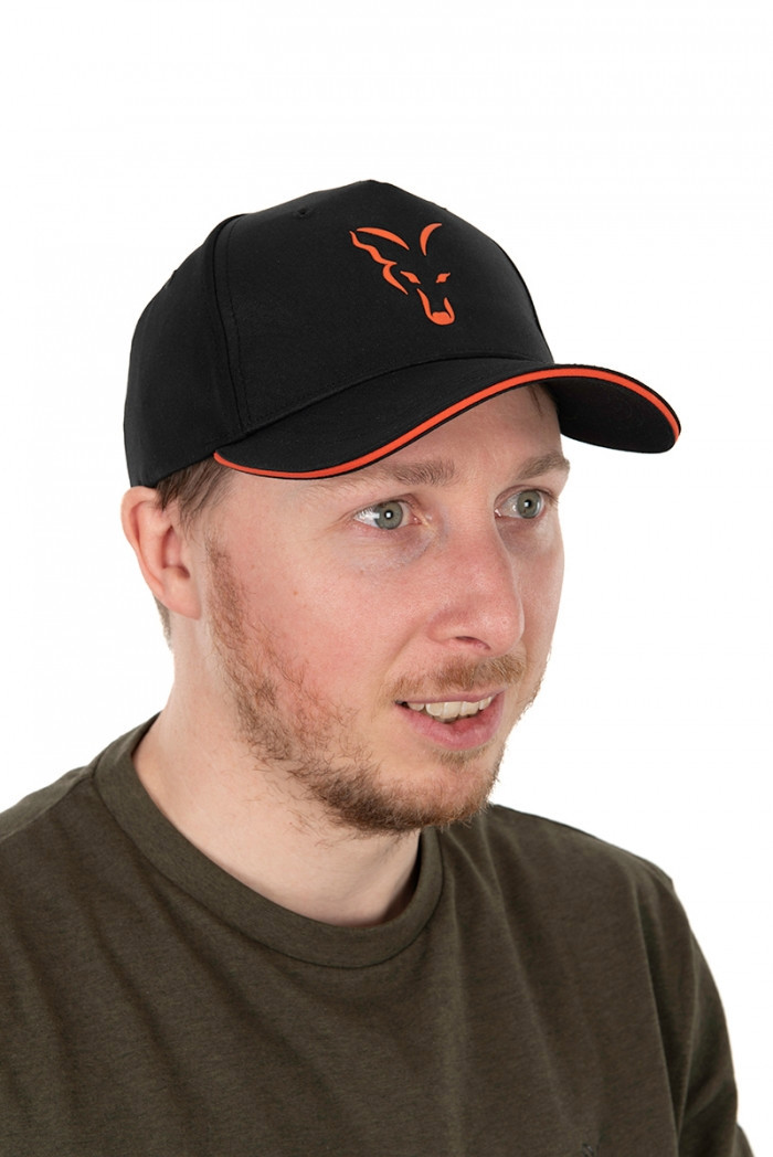 Бейсболка Fox Collection Baseball Black and Orange