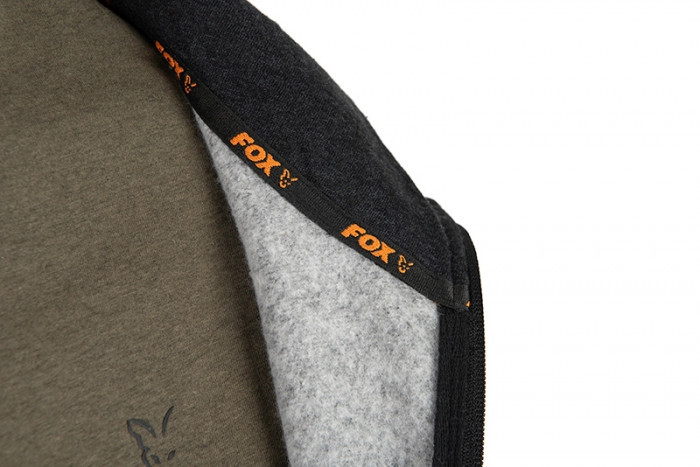 Толстовка Fox Collection Lightweight Hoody Black Marl Orange Logo XXL