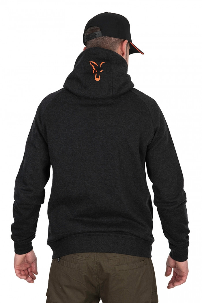 Толстовка Fox Collection Lightweight Hoody Black Marl Orange Logo XXXL
