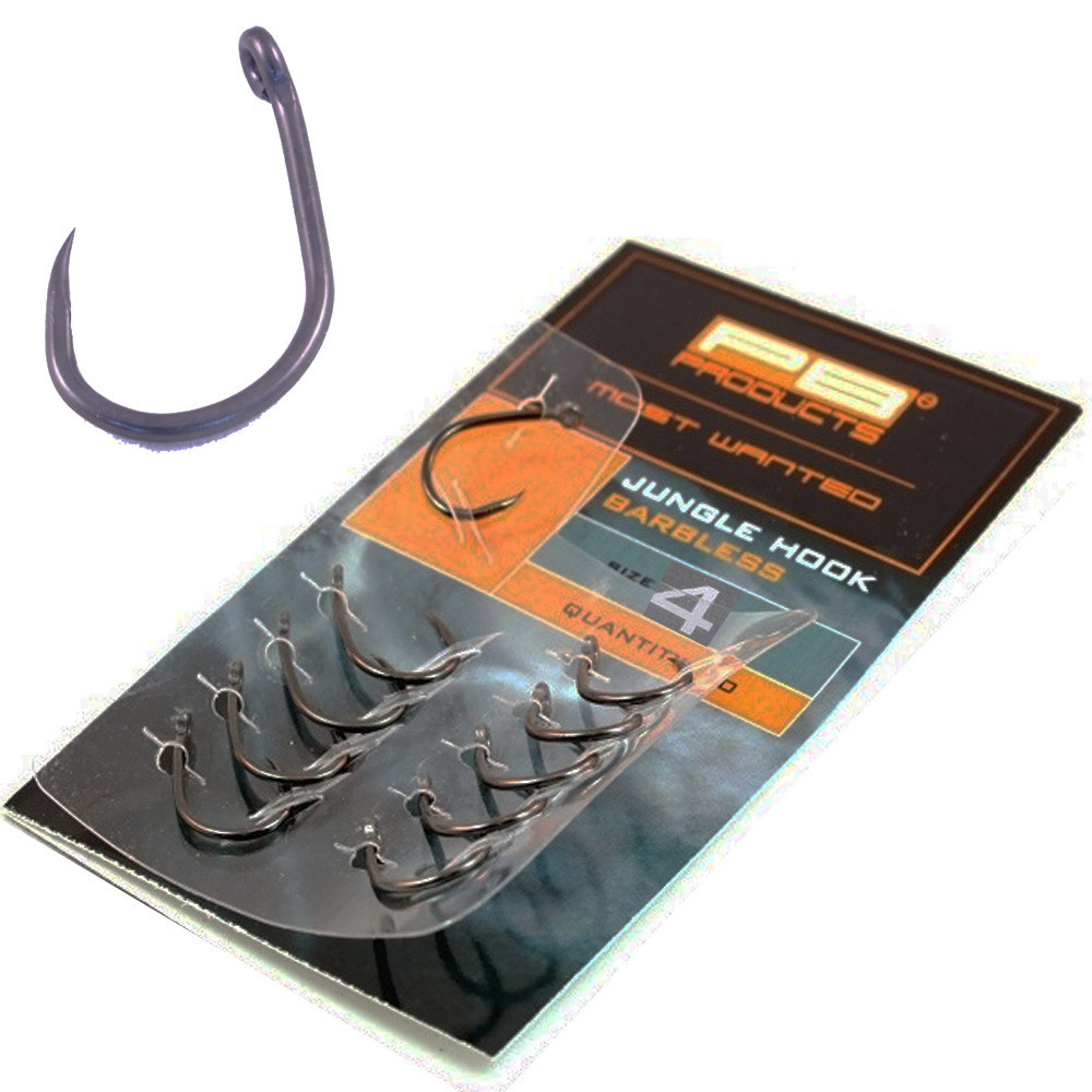 Безбородий гачок PB Jungle hook Barbless size 4 6