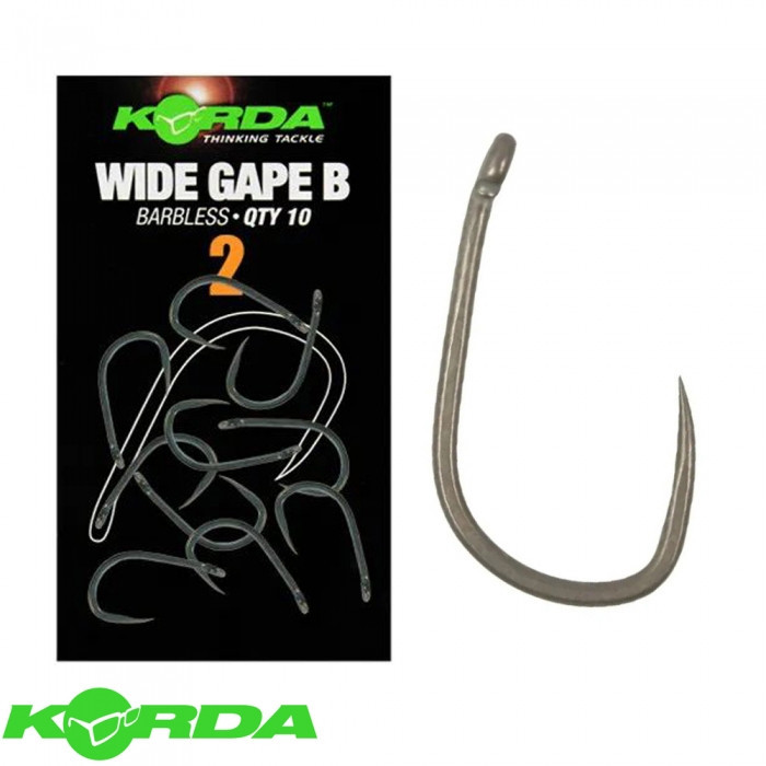 Гачки безбороді Korda Wide Gape Hook Barbless 6