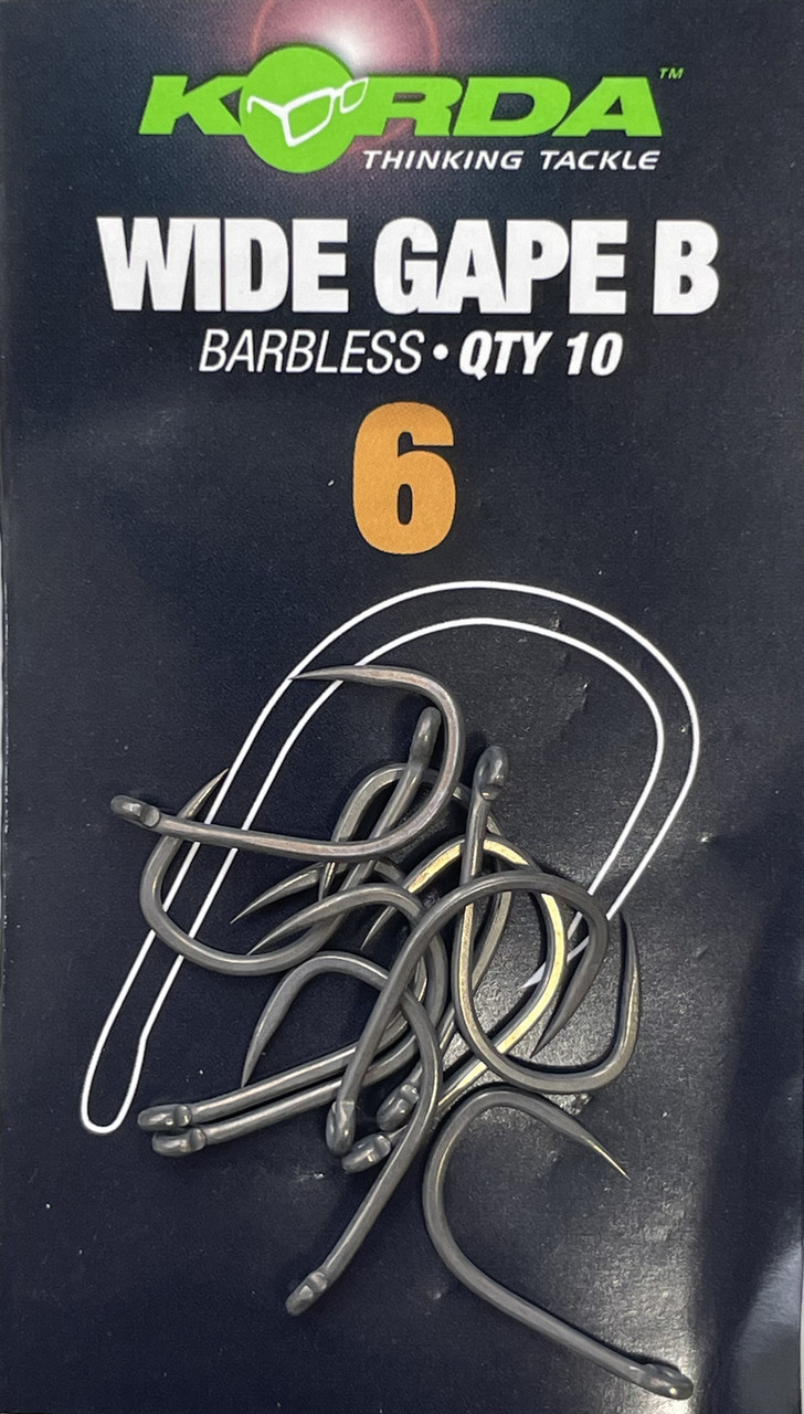 Гачки безбороді Korda Wide Gape Hook Barbless 8