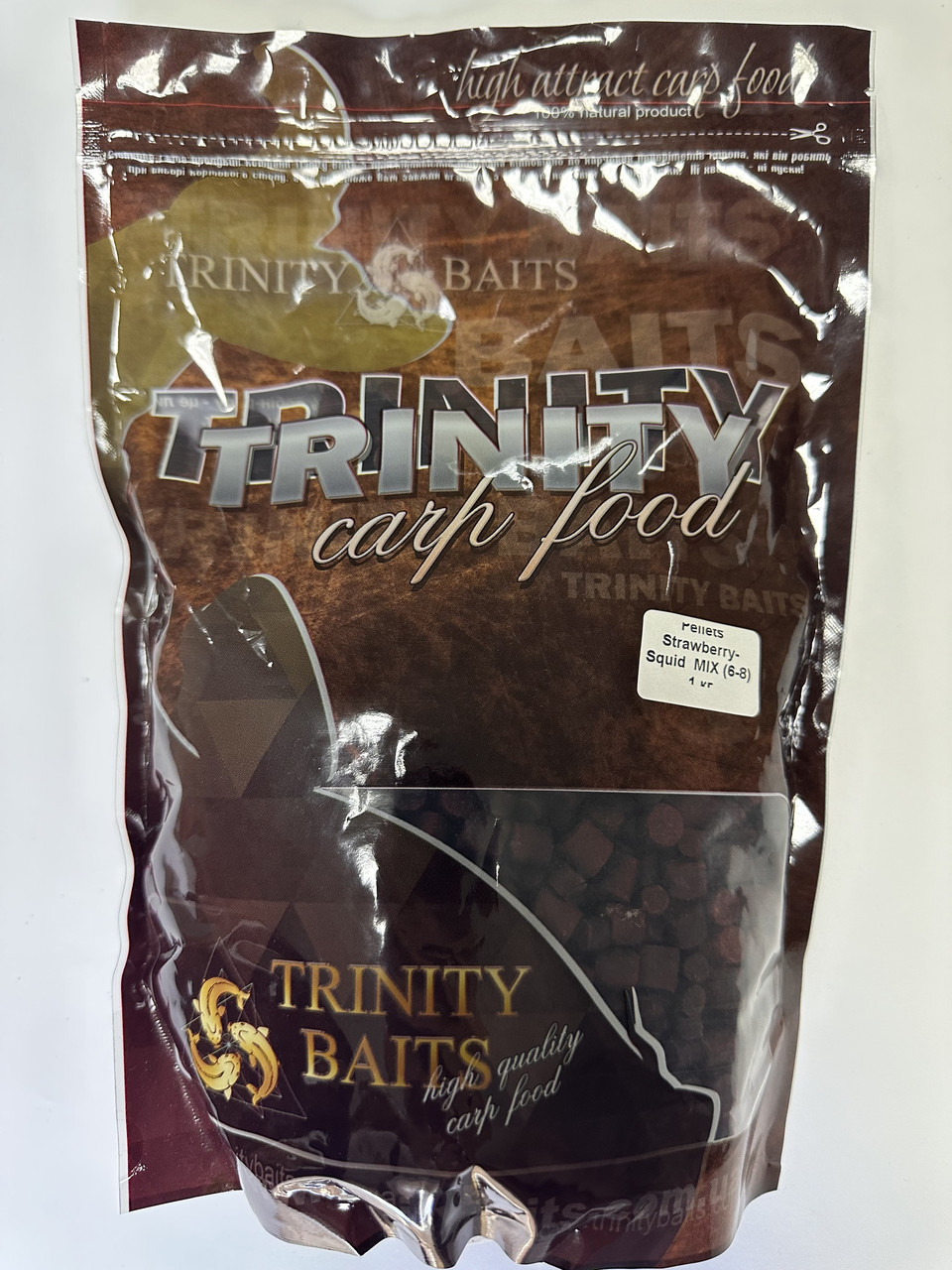 Пелетс Trinity Baits mix 4-6-8 mm Squid Strawberry