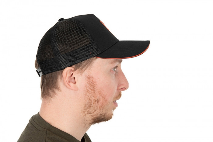 Кепка Fox Collection Trucker Black and Orange