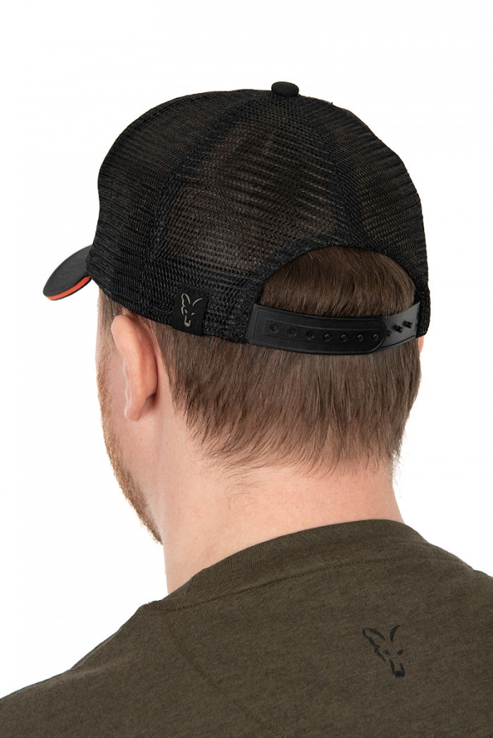Кепка Fox Collection Trucker Black and Orange