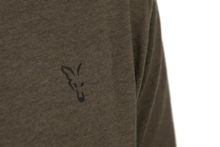 Футболка  Fox Collection T-Shirt Green Marl Black Logo XL