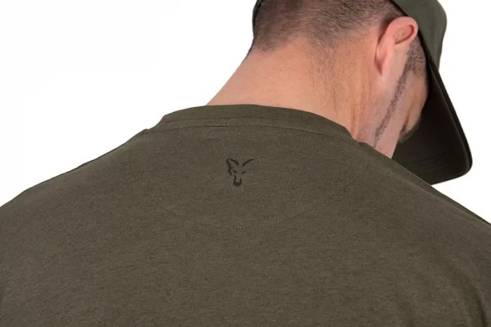 Футболка  Fox Collection T-Shirt Green Marl Black Logo S