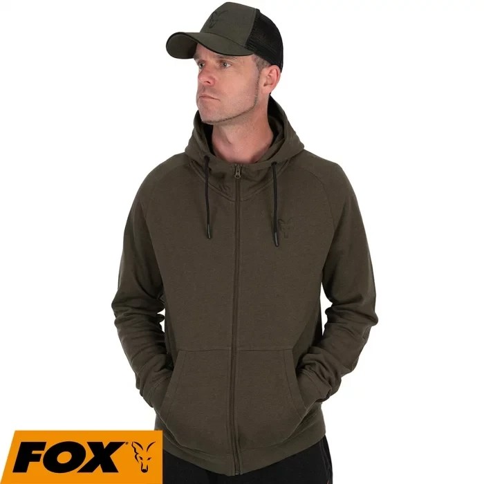Толстовка  Fox Collection Lightweight Hoody Green Marl Black Logo XXXL