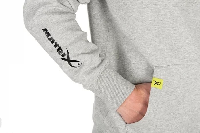 Худі Matrix Black Edition Full Zip Hoody Marl Grey / Lime