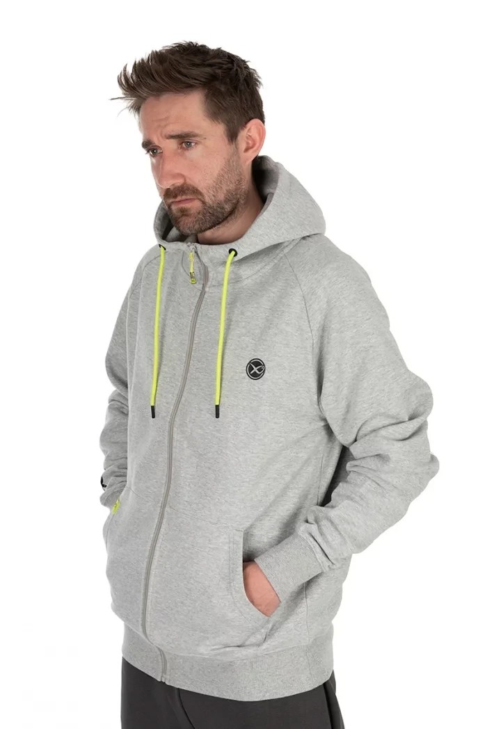 Худі Matrix Black Edition Full Zip Hoody Marl Grey / Lime XL