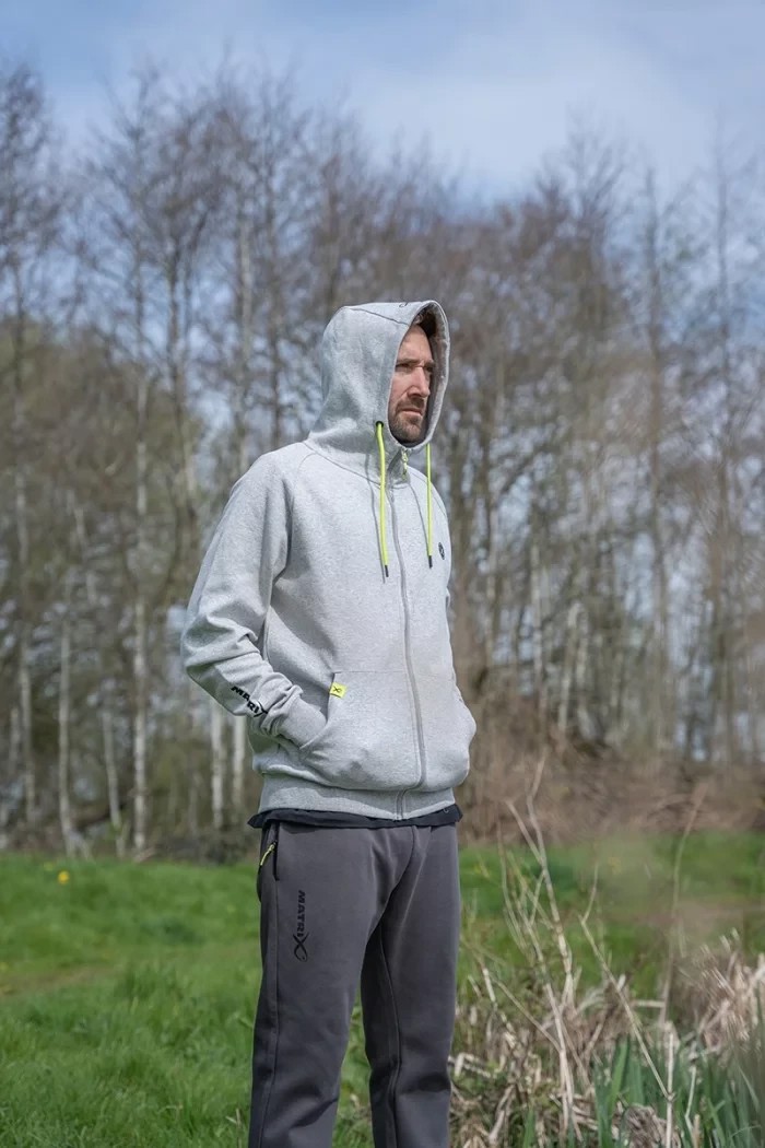 Худі Matrix Black Edition Full Zip Hoody Marl Grey / Lime XL