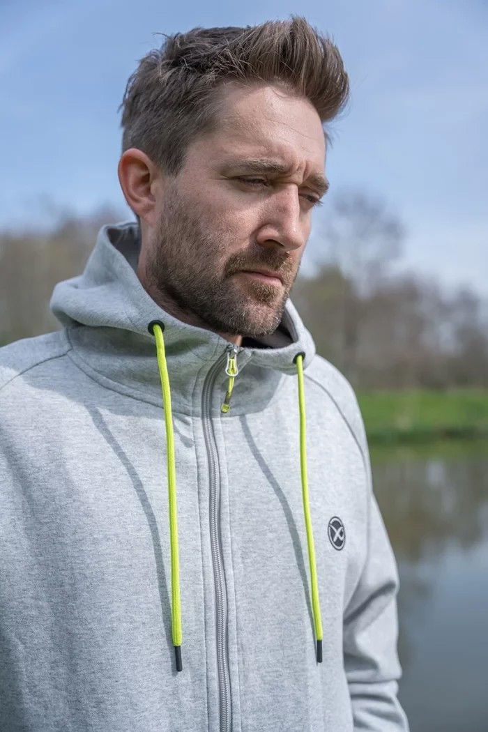 Худі Matrix Black Edition Full Zip Hoody Marl Grey / Lime XL