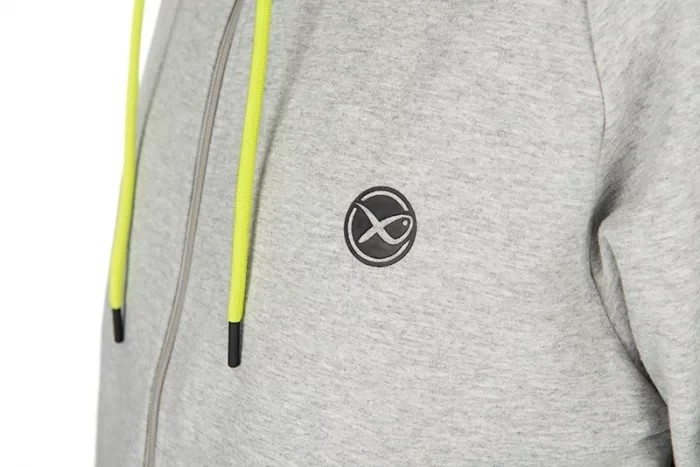 Худі Matrix Black Edition Full Zip Hoody Marl Grey / Lime XXL