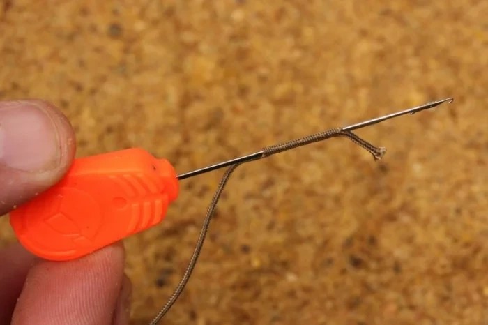Голка для лідкору Korda Splicing needle 7cm orange handle