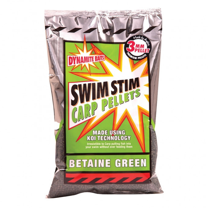 Пелетс Dynamite Baits Swim Stim Betaine Green Carp Pellets 2mm