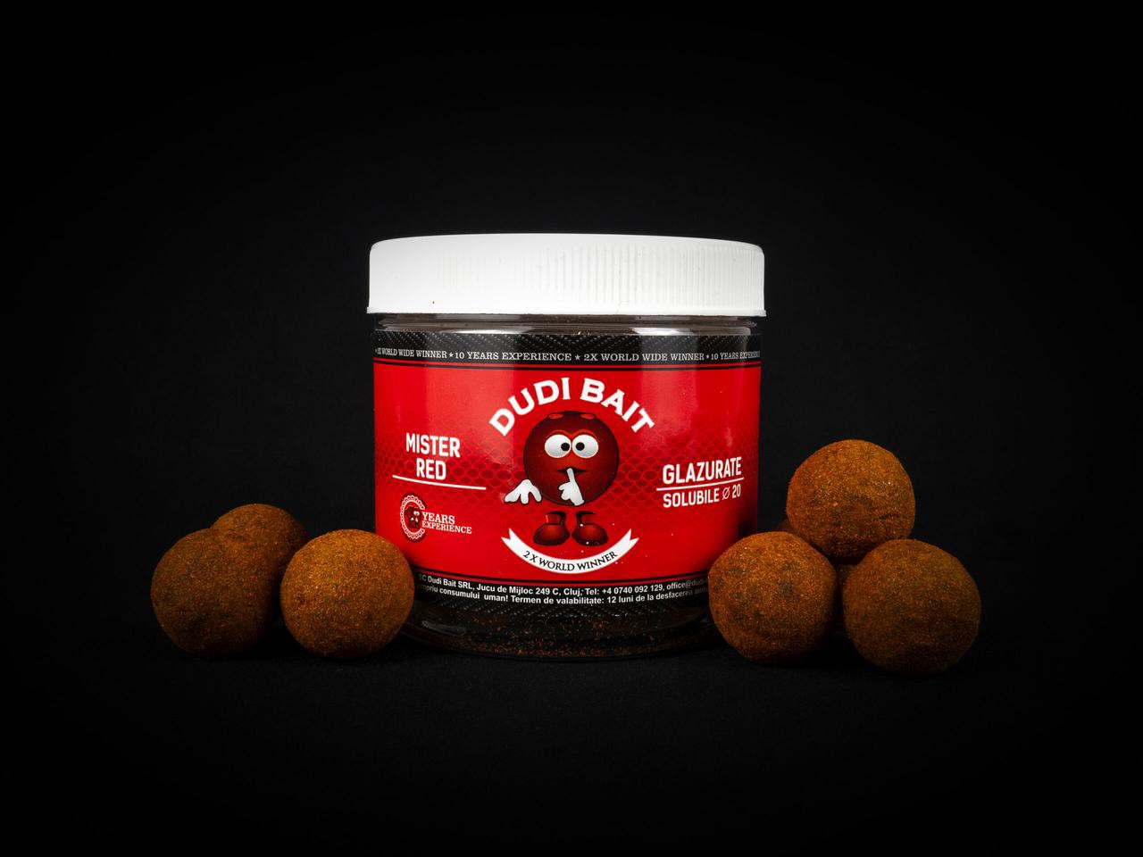 Бойли розчинні Mister Dudi Super Hot Soluble Glazurate 20mm