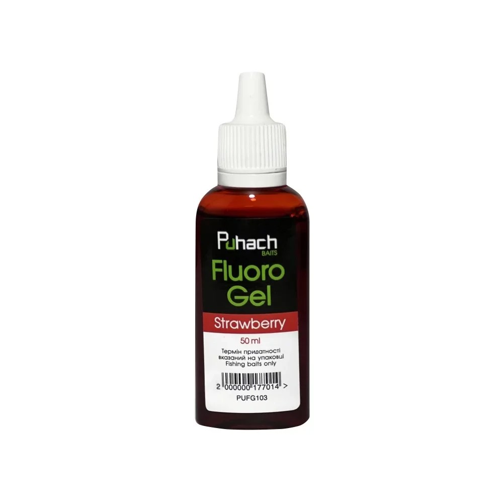 Флюро гель Puhach Baits Fluoro Gel 50 ml Strawberry (Полуниця)