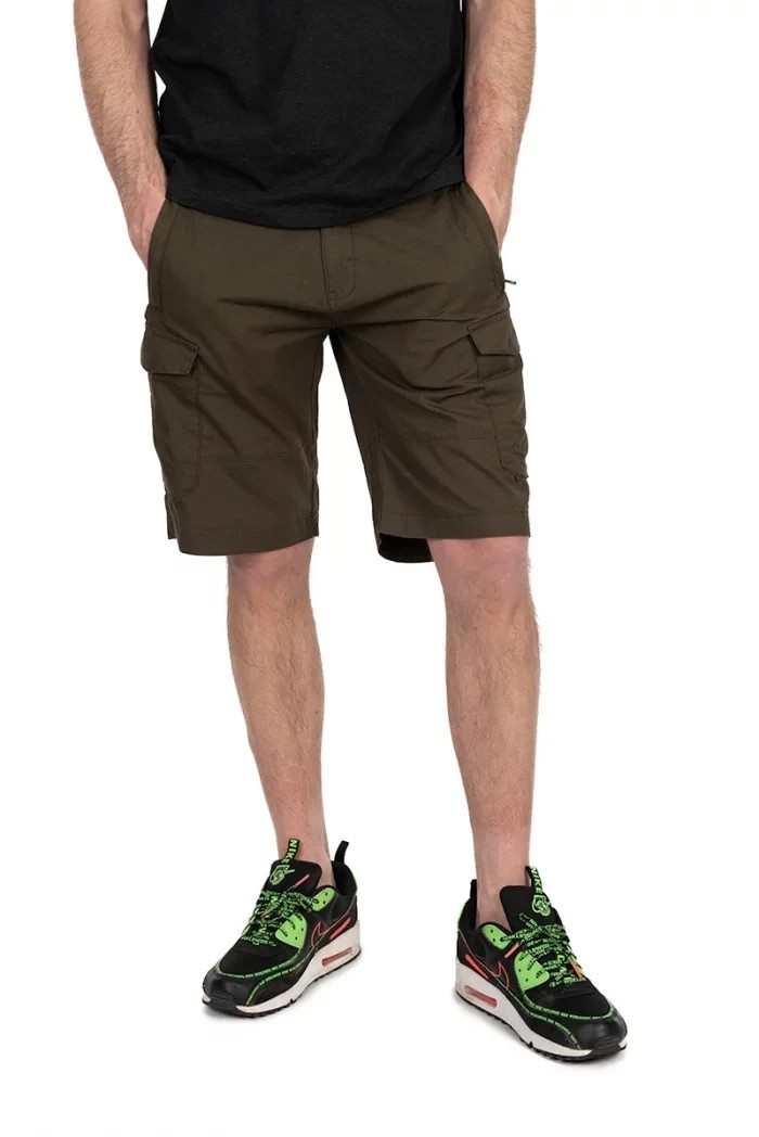 Шорти Fox Collection Lightweight Cargo shorts Green Marl Black Logo