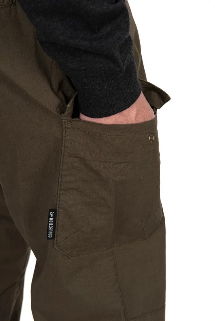 Штаны Fox Collection Lightweight Cargo Trouser Green Marl Black Logo S