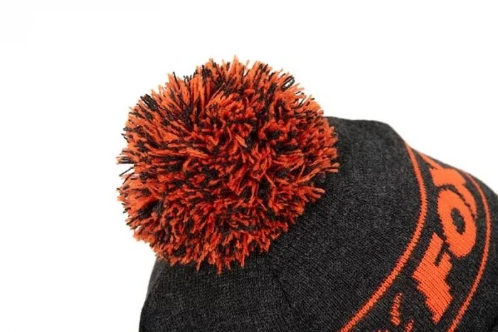 Шапка Fox Collection Bobbles Black Orange