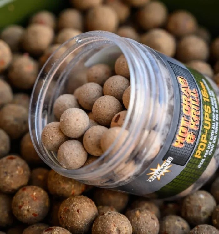 Поп-ап Dynamite Baits Hot Crab & Krill Pop Ups 15mm