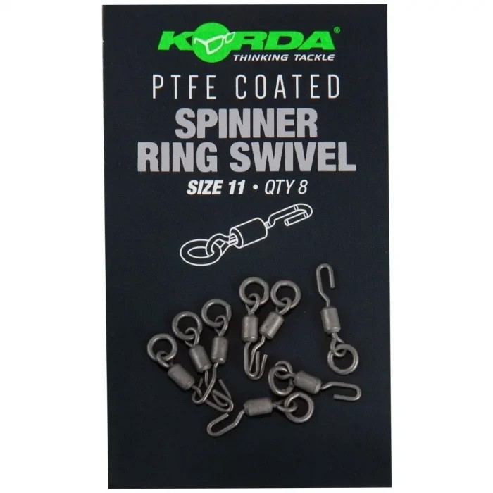 Вертлюг швидкознімний з кільцем Korda PTFE Coated Spinner Ring Swivels