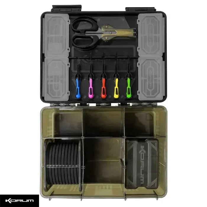 Коробка для снастей укомплектована Korum Tackle Box Loaded