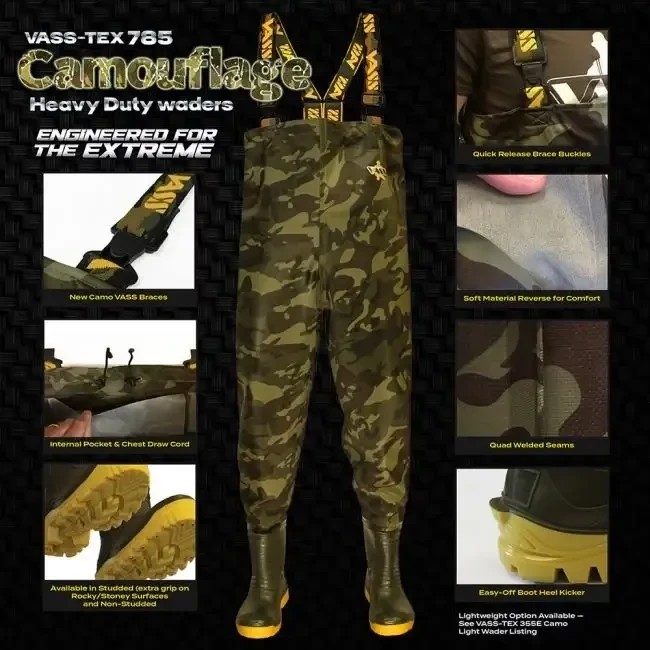 Вейдерси Vass E 785 Series Camo Chest Wader 43
