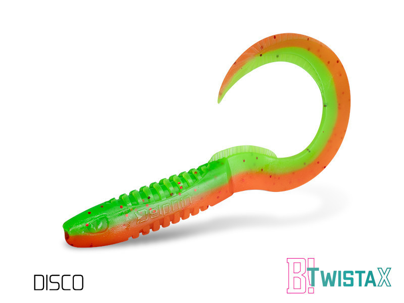 Твистер Lure Delphin TwistaX Eeltail UVs | 6cm  5pcs DISCO
