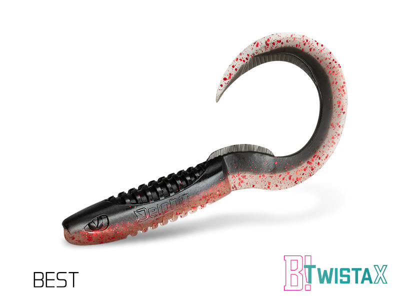 Твістер Lure Delphin TwistaX Eeltail UVs 6cm 5 pcs BEST