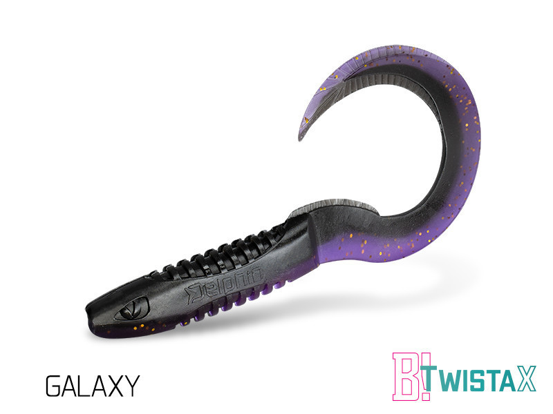 Твістер Lure Delphin TwistaX Eeltail UVs <unk> 6 cm 5 pcs GALAXY