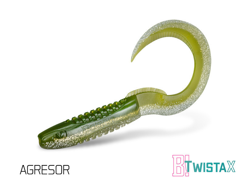 Твістер Lure Delphin TwistaX Eeltail UVs <unk> 6 cm 5 pcs AGRESOR