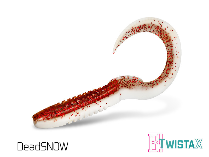 Твистер Lure Delphin TwistaX Eeltail UVs | 6cm  5pcs DeadSNOW