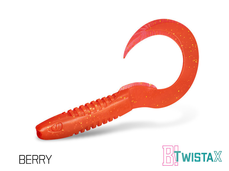Твистер Lure Delphin TwistaX Eeltail UVs | 6cm  5pcs BERRY