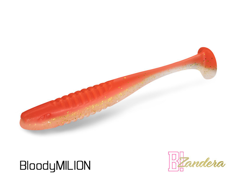 Силиконова приманка Lure Delphin ZANDERA UVs | 10cm BLOODY MILION