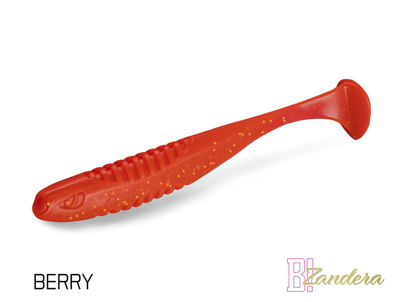 Силиконова приманка Lure Delphin ZANDERA UVs | 10cm BERRY