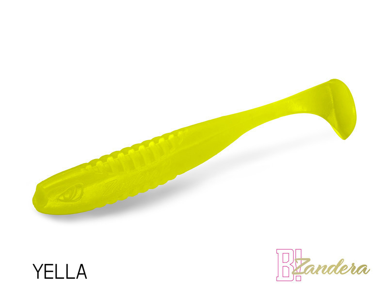 Силиконова приманка Lure Delphin ZANDERA UVs | 10cm YELLA