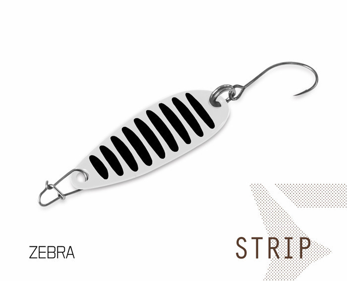 Форелева блешня Spoon Delphin STRIP 5g ZEBRA 