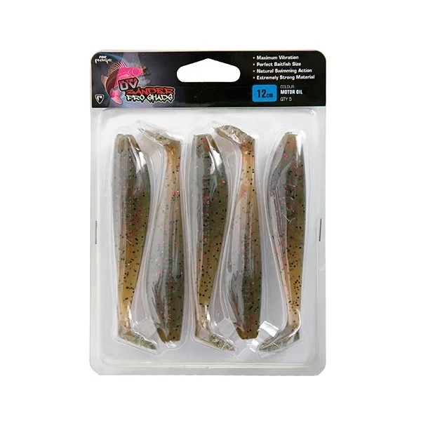 Штучна приманка Rage Ultra UV Zander Pro Shad Single Color Pack Motor Oil 7,5cm/3inch x 5