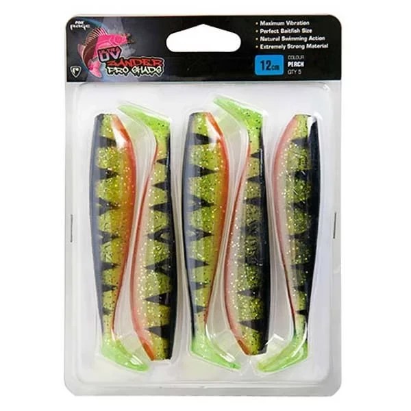 Штучна принада Rage Ultra UV Zander Pro Shad Single Color Pack Perch 7,5cm/3inch x 5