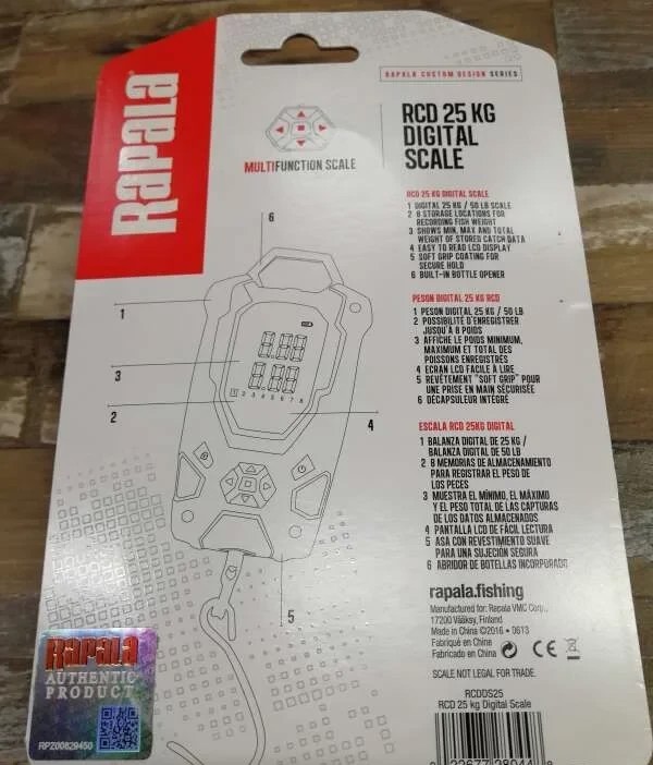 Ваги цифрові Rapala Digital Scale 25kg